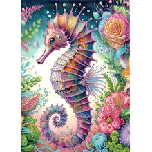 Load image into Gallery viewer, Seahorse 30*40CM(Canvas) Partial Special Shaped Drill Diamond Painting