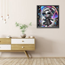 Load image into Gallery viewer, Partial AB - Black And White Girl With An Umbrella 40*40CM(Picture) Full Round Drill Diamond Painting