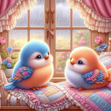 Load image into Gallery viewer, Blue-Orange Birds 40*40CM(Canvas) Full Round Drill Diamond Painting