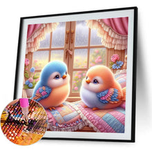 Load image into Gallery viewer, Blue-Orange Birds 40*40CM(Canvas) Full Round Drill Diamond Painting