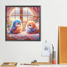 Load image into Gallery viewer, Blue-Orange Birds 40*40CM(Canvas) Full Round Drill Diamond Painting