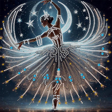 Load image into Gallery viewer, Dancing Girl In A Beautiful Skirt 30*30CM(Canvas) Partial Special Shaped Drill Diamond Painting