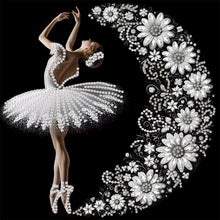 Load image into Gallery viewer, Dancing Girl In A Beautiful Skirt 30*30CM(Canvas) Partial Special Shaped Drill Diamond Painting