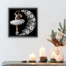 Load image into Gallery viewer, Dancing Girl In A Beautiful Skirt 30*30CM(Canvas) Partial Special Shaped Drill Diamond Painting