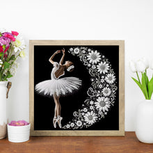 Load image into Gallery viewer, Dancing Girl In A Beautiful Skirt 30*30CM(Canvas) Partial Special Shaped Drill Diamond Painting