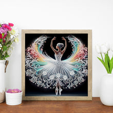 Load image into Gallery viewer, Dancing Girl In A Beautiful Skirt 30*30CM(Canvas) Partial Special Shaped Drill Diamond Painting
