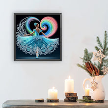 Load image into Gallery viewer, Dancing Girl In A Beautiful Skirt 30*30CM(Canvas) Partial Special Shaped Drill Diamond Painting