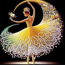 Load image into Gallery viewer, Dancing Girl In A Beautiful Skirt 30*30CM(Canvas) Partial Special Shaped Drill Diamond Painting