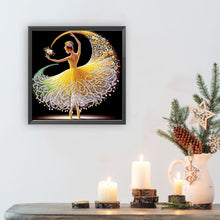Load image into Gallery viewer, Dancing Girl In A Beautiful Skirt 30*30CM(Canvas) Partial Special Shaped Drill Diamond Painting