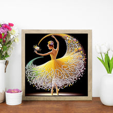 Load image into Gallery viewer, Dancing Girl In A Beautiful Skirt 30*30CM(Canvas) Partial Special Shaped Drill Diamond Painting