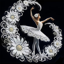 Load image into Gallery viewer, Dancing Girl In A Beautiful Skirt 30*30CM(Canvas) Partial Special Shaped Drill Diamond Painting