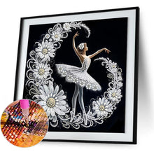 Load image into Gallery viewer, Dancing Girl In A Beautiful Skirt 30*30CM(Canvas) Partial Special Shaped Drill Diamond Painting