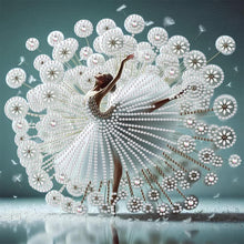 Load image into Gallery viewer, Dancing Girl In A Beautiful Skirt 30*30CM(Canvas) Partial Special Shaped Drill Diamond Painting