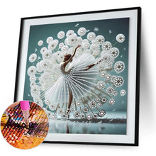 Load image into Gallery viewer, Dancing Girl In A Beautiful Skirt 30*30CM(Canvas) Partial Special Shaped Drill Diamond Painting