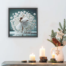 Load image into Gallery viewer, Dancing Girl In A Beautiful Skirt 30*30CM(Canvas) Partial Special Shaped Drill Diamond Painting