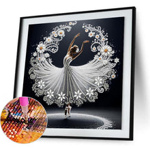Load image into Gallery viewer, Dancing Girl In A Beautiful Skirt 30*30CM(Canvas) Partial Special Shaped Drill Diamond Painting