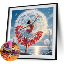 Load image into Gallery viewer, Dancing Girl In A Beautiful Skirt 30*30CM(Canvas) Partial Special Shaped Drill Diamond Painting
