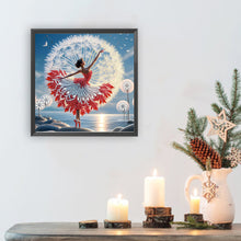 Load image into Gallery viewer, Dancing Girl In A Beautiful Skirt 30*30CM(Canvas) Partial Special Shaped Drill Diamond Painting