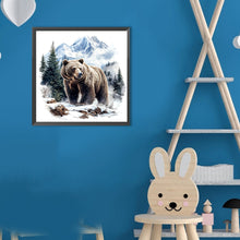 Load image into Gallery viewer, Forest Bear 30*30CM(Canvas) Full Round Drill Diamond Painting