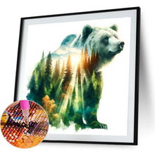 Load image into Gallery viewer, Forest Bear 30*30CM(Canvas) Full Round Drill Diamond Painting