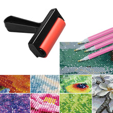 Load image into Gallery viewer, 3 Pack Diamond Painting Supplies with Red Diamond Roller Scraper and Small Brush