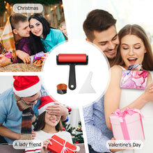 Load image into Gallery viewer, 3 Pack Diamond Painting Supplies with Red Diamond Roller Scraper and Small Brush