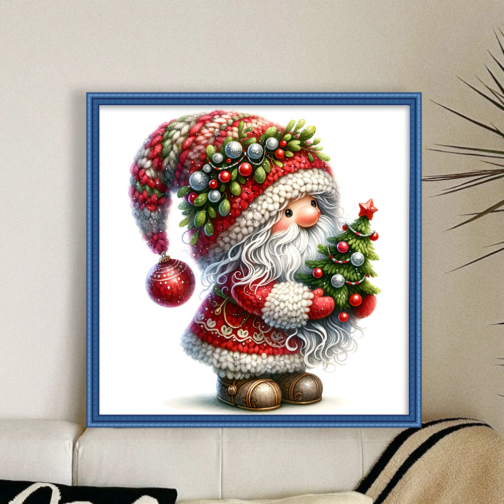 Christmas Goblin - Full 11CT Stamped Cross Stitch 40x40CM - Yishu