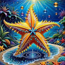 Load image into Gallery viewer, Starfish 30*30CM(Canvas) Partial Special Shaped Drill Diamond Painting