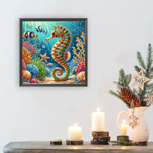Load image into Gallery viewer, Seahorse 30*30CM(Canvas) Partial Special Shaped Drill Diamond Painting