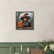 Load image into Gallery viewer, Pumpkin Girl 40*40CM(Canvas) Full Round Drill Diamond Painting