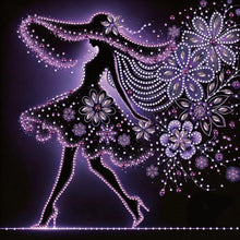 Load image into Gallery viewer, Elegant Lady-Woman 30*30CM(Canvas) Partial Special Shaped Drill Diamond Painting