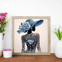 Load image into Gallery viewer, Elegant Lady-Woman 30*30CM(Canvas) Partial Special Shaped Drill Diamond Painting