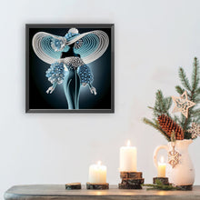 Load image into Gallery viewer, Elegant Lady-Woman 30*30CM(Canvas) Partial Special Shaped Drill Diamond Painting