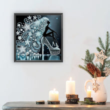 Load image into Gallery viewer, Elegant Lady-Woman 30*30CM(Canvas) Partial Special Shaped Drill Diamond Painting