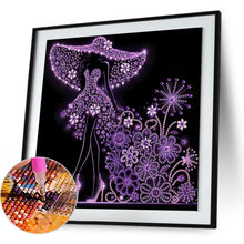 Load image into Gallery viewer, Elegant Lady-Woman 30*30CM(Canvas) Partial Special Shaped Drill Diamond Painting