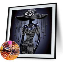 Load image into Gallery viewer, Elegant Lady-Woman 30*30CM(Canvas) Partial Special Shaped Drill Diamond Painting