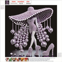 Load image into Gallery viewer, Elegant Lady-Woman 30*30CM(Canvas) Partial Special Shaped Drill Diamond Painting