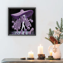 Load image into Gallery viewer, Elegant Lady-Woman 30*30CM(Canvas) Partial Special Shaped Drill Diamond Painting