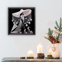 Load image into Gallery viewer, Elegant Lady-Woman 30*30CM(Canvas) Partial Special Shaped Drill Diamond Painting