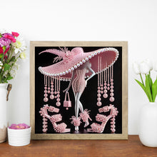 Load image into Gallery viewer, Elegant Lady-Woman 30*30CM(Canvas) Partial Special Shaped Drill Diamond Painting