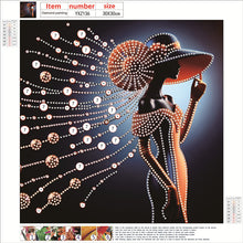 Load image into Gallery viewer, Elegant Lady-Woman 30*30CM(Canvas) Partial Special Shaped Drill Diamond Painting