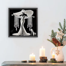 Load image into Gallery viewer, Elegant Lady-Woman 30*30CM(Canvas) Partial Special Shaped Drill Diamond Painting