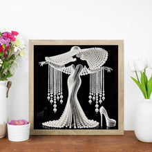 Load image into Gallery viewer, Elegant Lady-Woman 30*30CM(Canvas) Partial Special Shaped Drill Diamond Painting