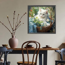 Load image into Gallery viewer, Cat 40*40CM(Canvas) Full Round Drill Diamond Painting