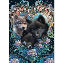 Load image into Gallery viewer, Wolf 50*70CM(Canvas) Full Round Drill Diamond Painting