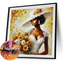 Load image into Gallery viewer, Lady 40*40CM(Canvas) Full Round Drill Diamond Painting