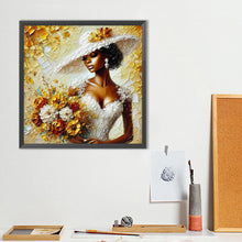 Load image into Gallery viewer, Lady 40*40CM(Canvas) Full Round Drill Diamond Painting