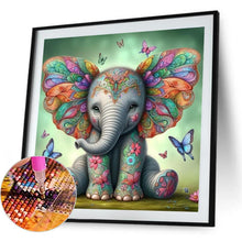 Load image into Gallery viewer, Butterfly Elephant 30*30CM(Canvas) Full Round Drill Diamond Painting