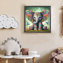 Load image into Gallery viewer, Butterfly Elephant 30*30CM(Canvas) Full Round Drill Diamond Painting