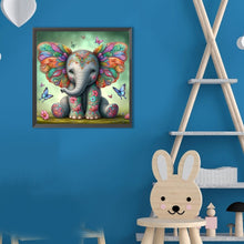 Load image into Gallery viewer, Butterfly Elephant 30*30CM(Canvas) Full Round Drill Diamond Painting